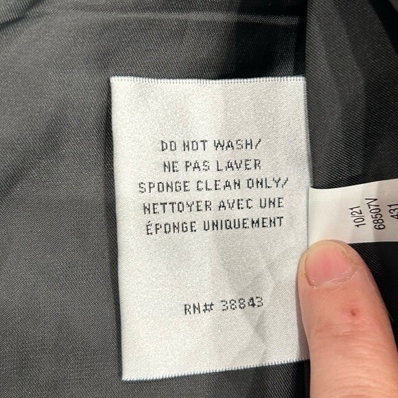 NEW VIA SPIGA Women Collarless Pleather Moto Jacket Black Size S or XL - Picture 9 of 12